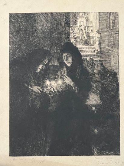 After Albert BESNARD (1849-1934) Nuit de...