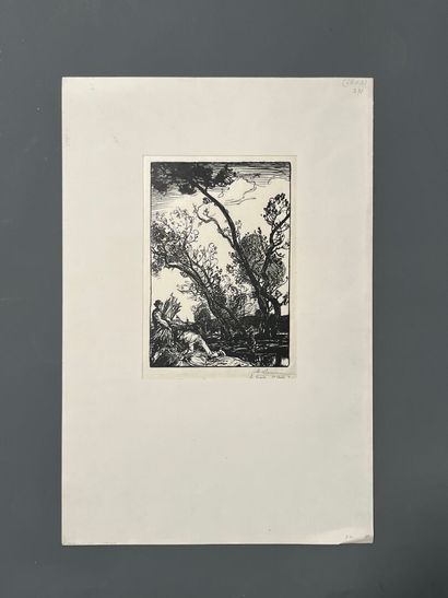 After Auguste LEPERE (1849-1918) Fin de journée...