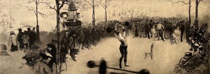 After Edgar CHAHINE (1874-1947) Les poids,...