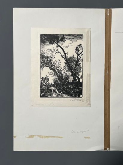After Auguste LEPERE (1849-1918) Fin de journée...