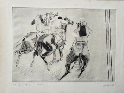 After René BOUET WILLAUMEZ (1900-1979) Departure...