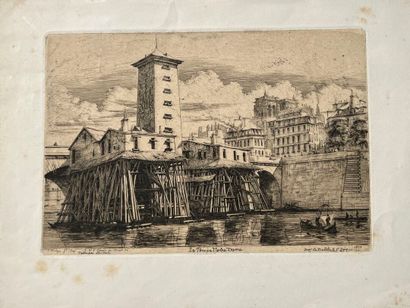 After Charles MERYON (1821-1868) La pompe...