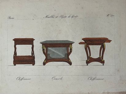 [Furniture]. [Engravings]. From the series...