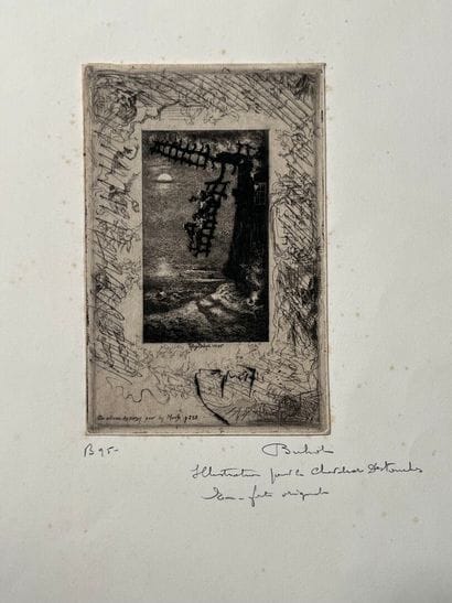 After Félix BUHOT (1847-1898) On allume des...