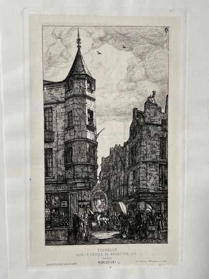 After Charles MERYON (1821-1868) Tourelle,...