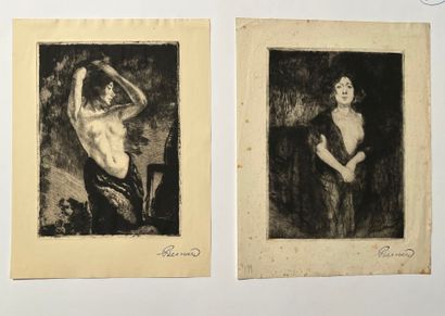 After Albert BESNARD (1849-1934) The Nude...