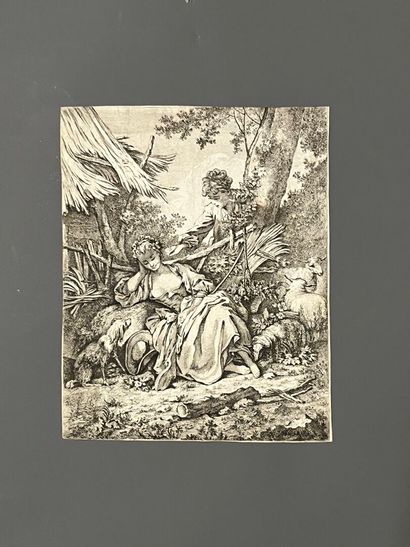 After François BOUCHER, engraved by Gabriel...