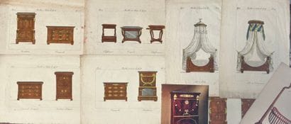 [Furniture]. [Engravings]. From the series...
