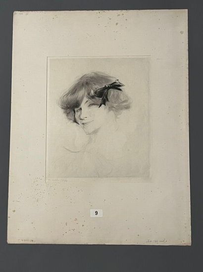 After Edgar CHAHINE (1874-1947) Rita, tête...