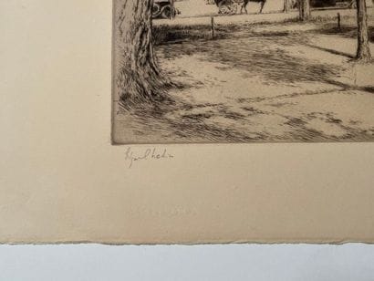 After Edgard CHAHINE (1874-1947) Au bois...
