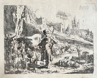 After Nicolas BERGHEM (1620-1683), engraved...