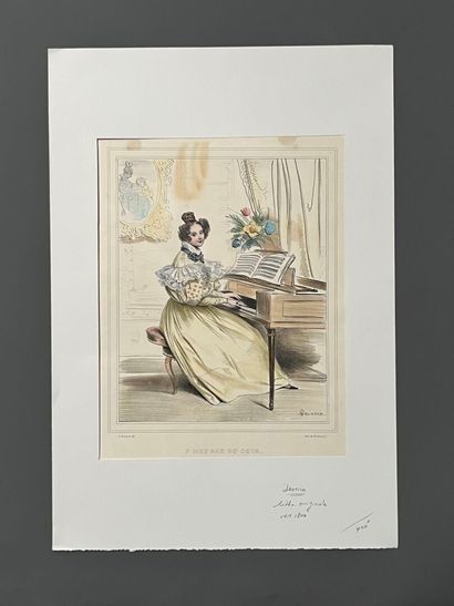 [Fashion]. After Achille DEVERIA (1800-1857)...
