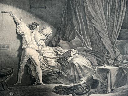 After FRAGONARD, engraved by Maurice BLOT...