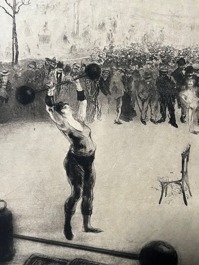 After Edgar CHAHINE (1874-1947) Les poids,...