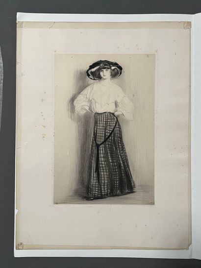 After Edgard CHAHINE (1874-1947) Germaine...
