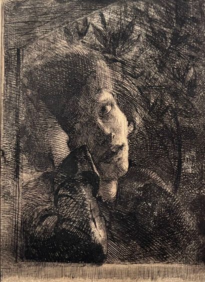 After Albert BESNARD (1849-1934) La muse...