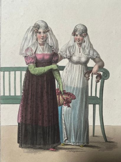 [Varia]. [Fashion]. Lot of 19th-century engravings...