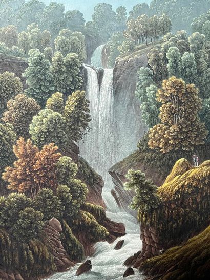 After Samuel BIRMANN (1793-1841) Cascade...
