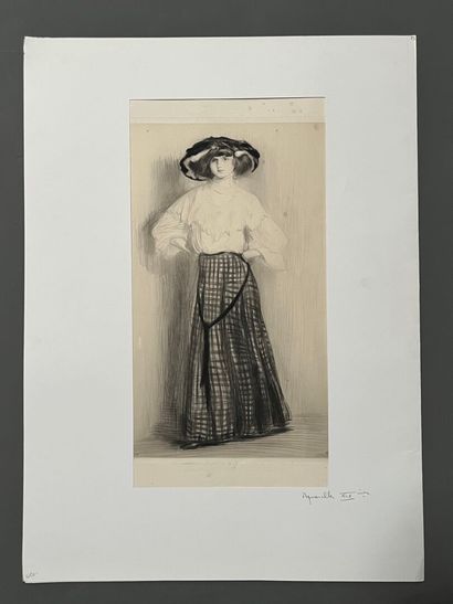 After Edgard CHAHINE (1874-1947) Germaine...