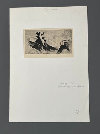 After Edgar CHAHINE (1874-1947) La promenade...