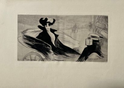 After Edgar CHAHINE (1874-1947) La promenade...