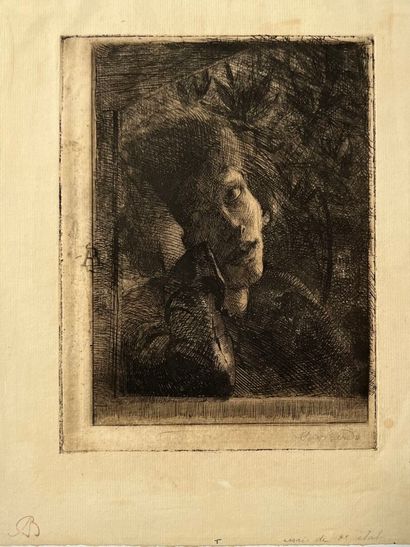 After Albert BESNARD (1849-1934) La muse...