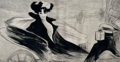 After Edgar CHAHINE (1874-1947) La promenade...