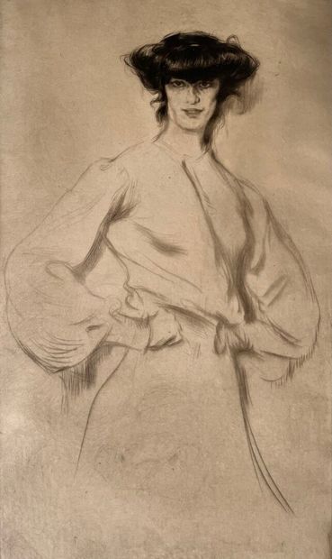 After Edgard CHAHINE (1874-1947) Georgina,...
