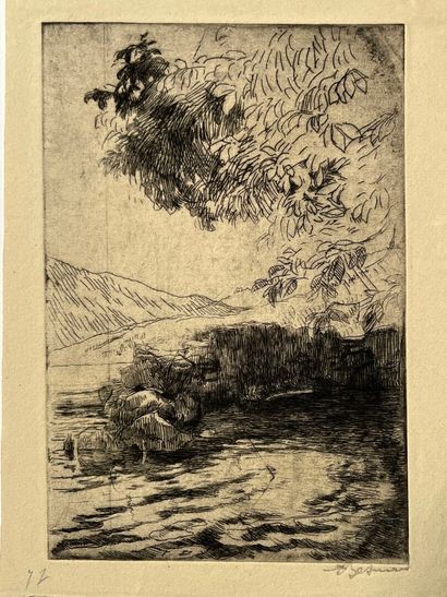 After Albert BESNARD (1849-1934) Sous les...
