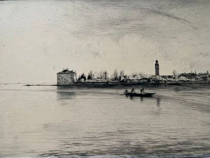 After Edgard CHAHINE (1874-1947) Venice:...