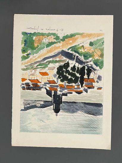 André DUNOYER de SEGONZAC (1884-1974) Saint-Tropez...