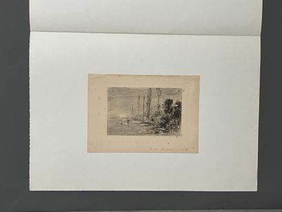 After Félix BUHOT (1847-1898) Le chasseur...