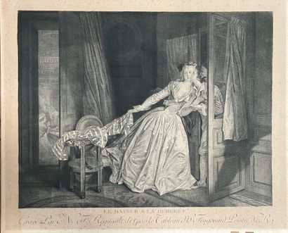 After FRAGONARD, engraved by Maurice BLOT...