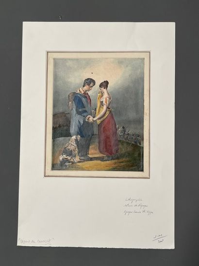 After Antoine MAURIN (1793-1860) Le départ...