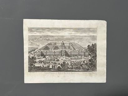 [Paris]. Two optical views and an engraving...