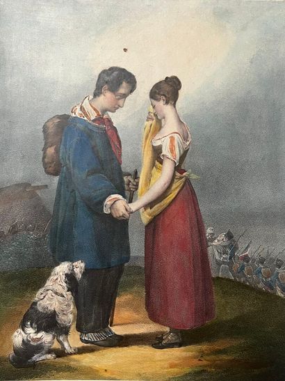 After Antoine MAURIN (1793-1860) Le départ...