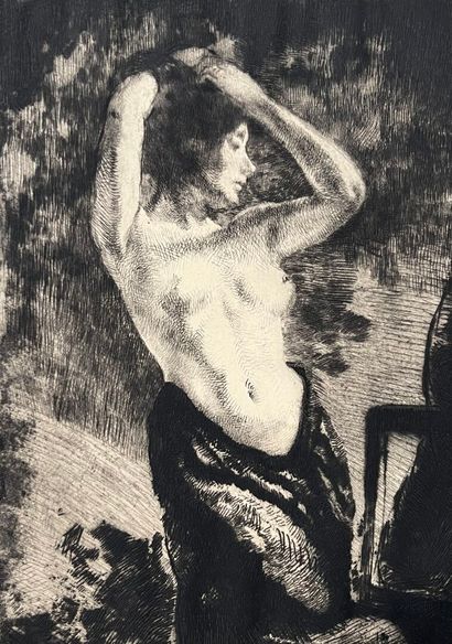After Albert BESNARD (1849-1934) The Nude...