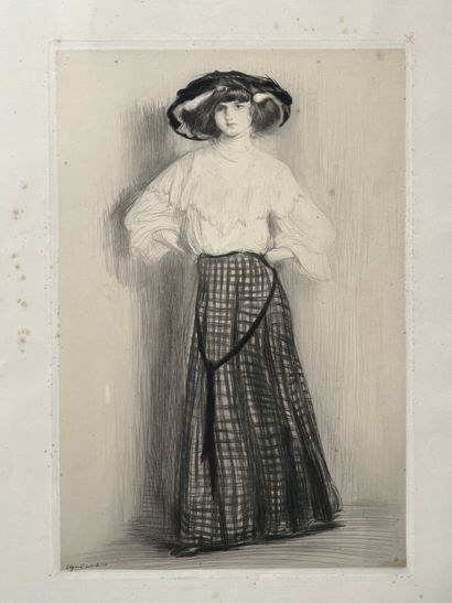 After Edgard CHAHINE (1874-1947) Germaine...