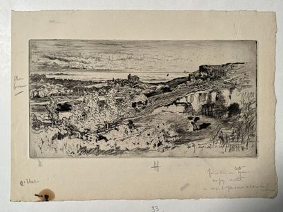 After Félix BUHOT (1847-1898) La chapelle...