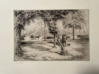 After Edgard CHAHINE (1874-1947) Au bois...