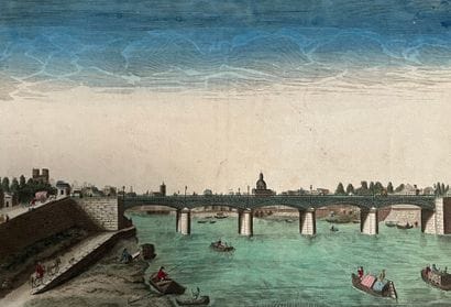 [Paris]. Two optical views and an engraving...