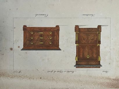 [Furniture]. [Engravings]. From the series...