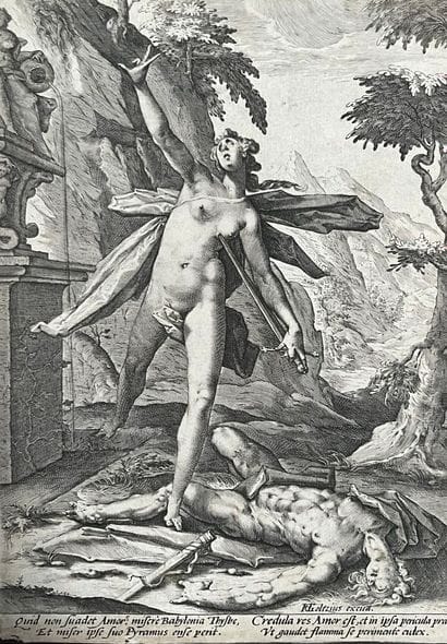 After Hendrick GOLTZUIS (1558-1617) Pyrame...