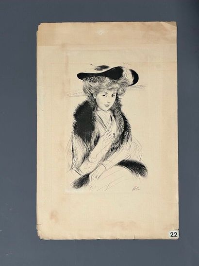 After Paul-César HELLEU (1859-1927) Jeune...