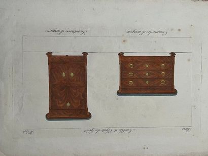 [Furniture]. [Engravings]. From the series...