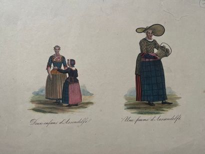 [Varia]. [Fashion]. Lot of 19th-century engravings...