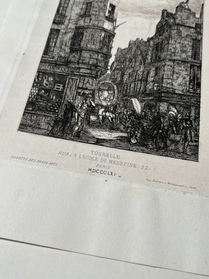 After Charles MERYON (1821-1868) Tourelle,...