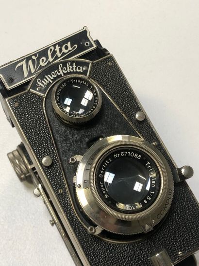 WELTA, model Superfekta, lenses MEYER GORLITZ...