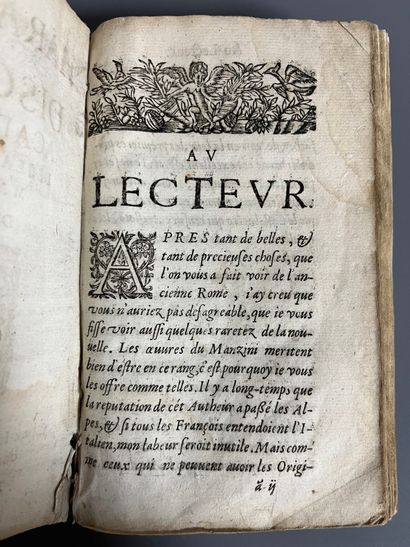 MANZINI (Giovanni Battista). Les harangues...