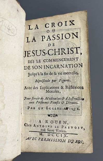 [LE SUEUR (Pierre), engraving.] La Croix...